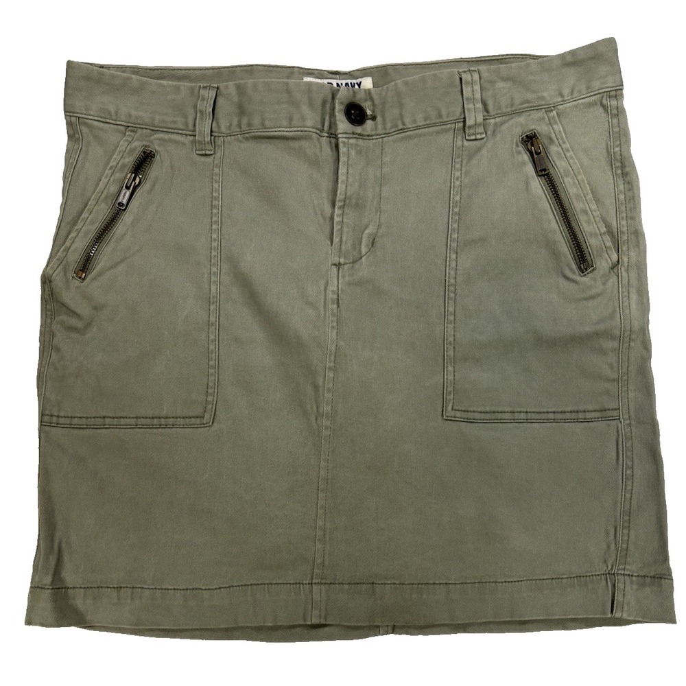 Old Navy Girls 14 Light Green Y2K Utility Mini Skirt Grunge Urban Streetwear